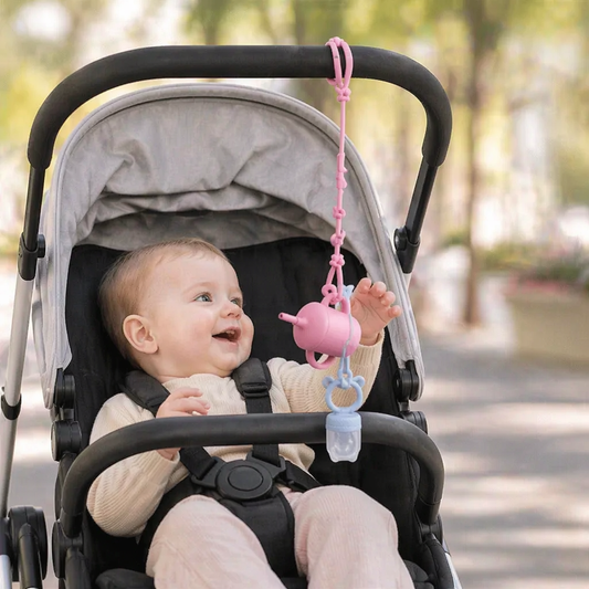 Silikon Baby-Kette mit Anti-Verlust-Schutz – für Schnuller & Spielzeug (5 Stück)