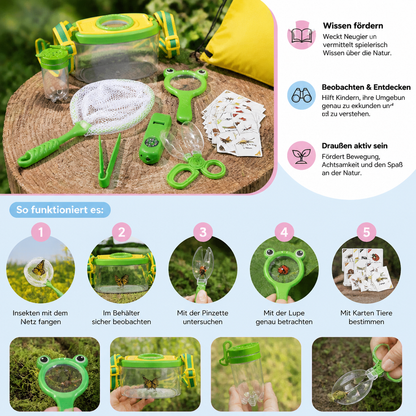 Kinder Outdoor Insekten Beobachtungs Set mit Zubehör