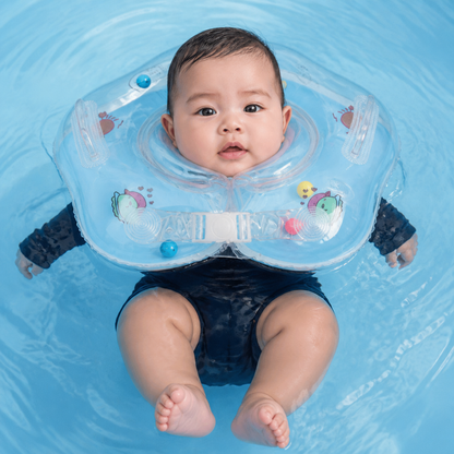 Aufblasbarer Baby Nackenschwimmring mit Doppel-Luftkammer