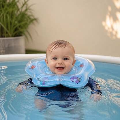 Aufblasbarer Baby Nackenschwimmring mit Doppel-Luftkammer