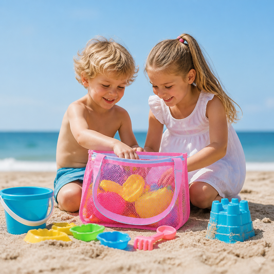 Kinder Netz Strand und Pool Tasche für Spielzeug und Zubehör