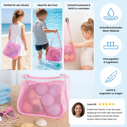 Kinder Netz Strand und Pool Tasche für Spielzeug und Zubehör