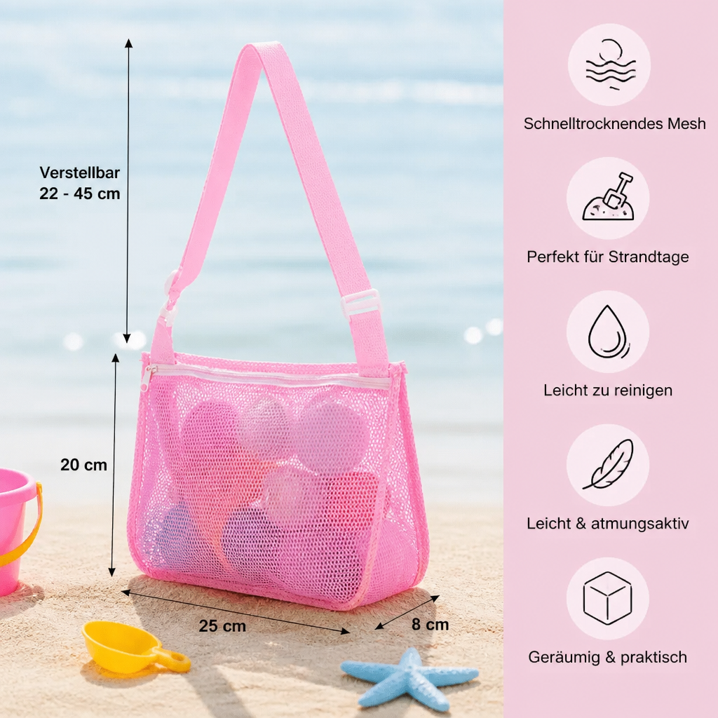 Kinder Netz Strand und Pool Tasche für Spielzeug und Zubehör