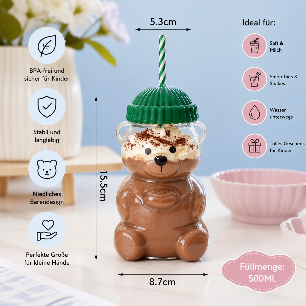 HoneyBear Kinder-Trinkflasche