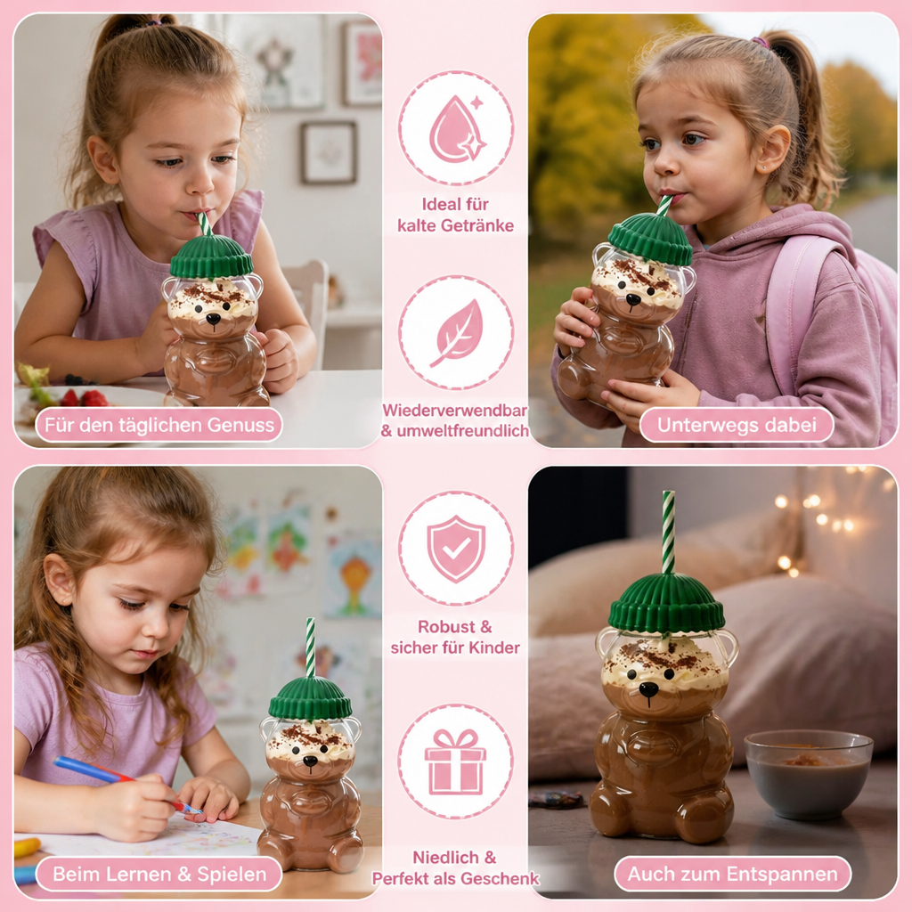 HoneyBear Kinder-Trinkflasche
