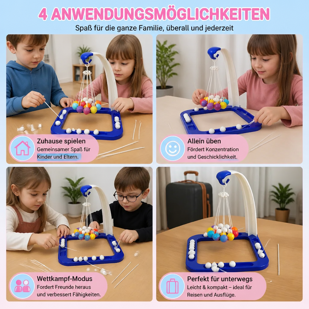 Balance-Schaukel-Perlenspiel – Interaktive Geschicklichkeitsherausforderung für die ganze Familie