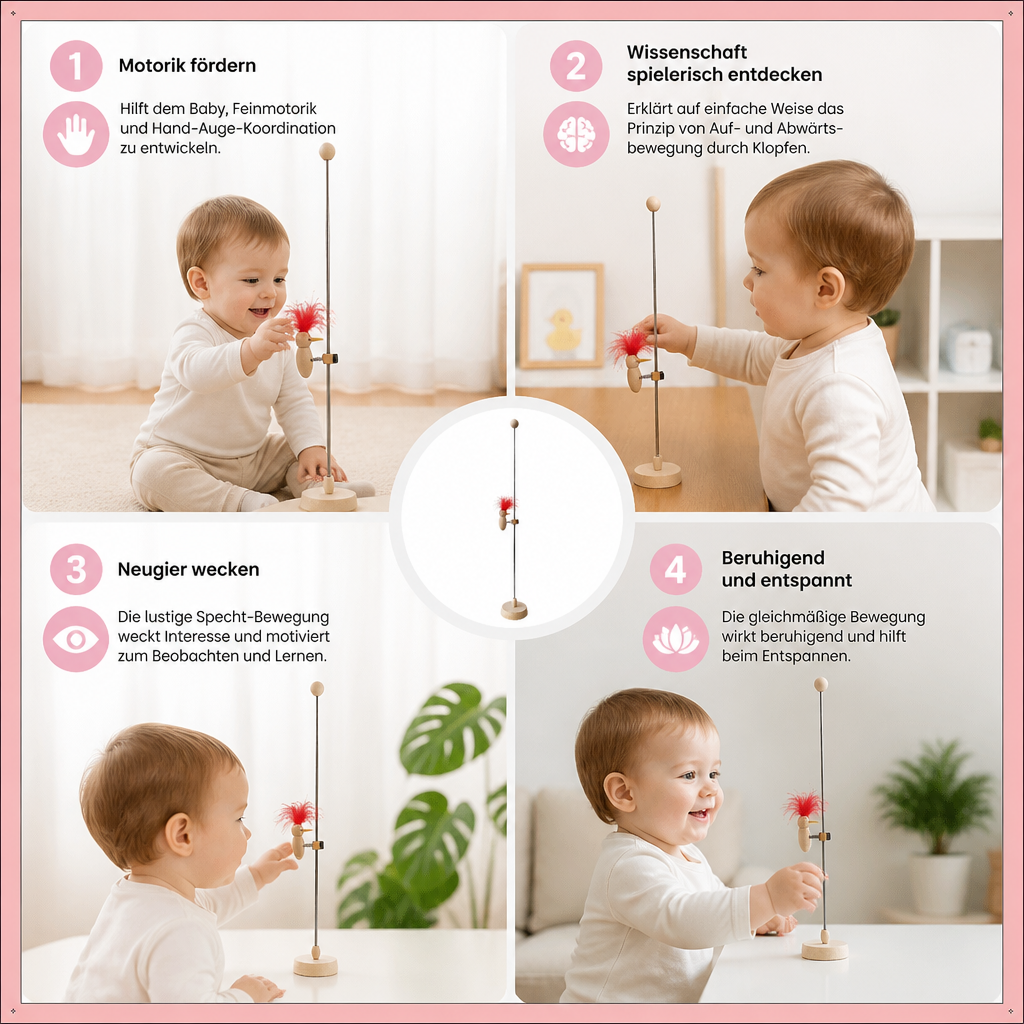 Holz Specht Lernspielzeug für Kinder