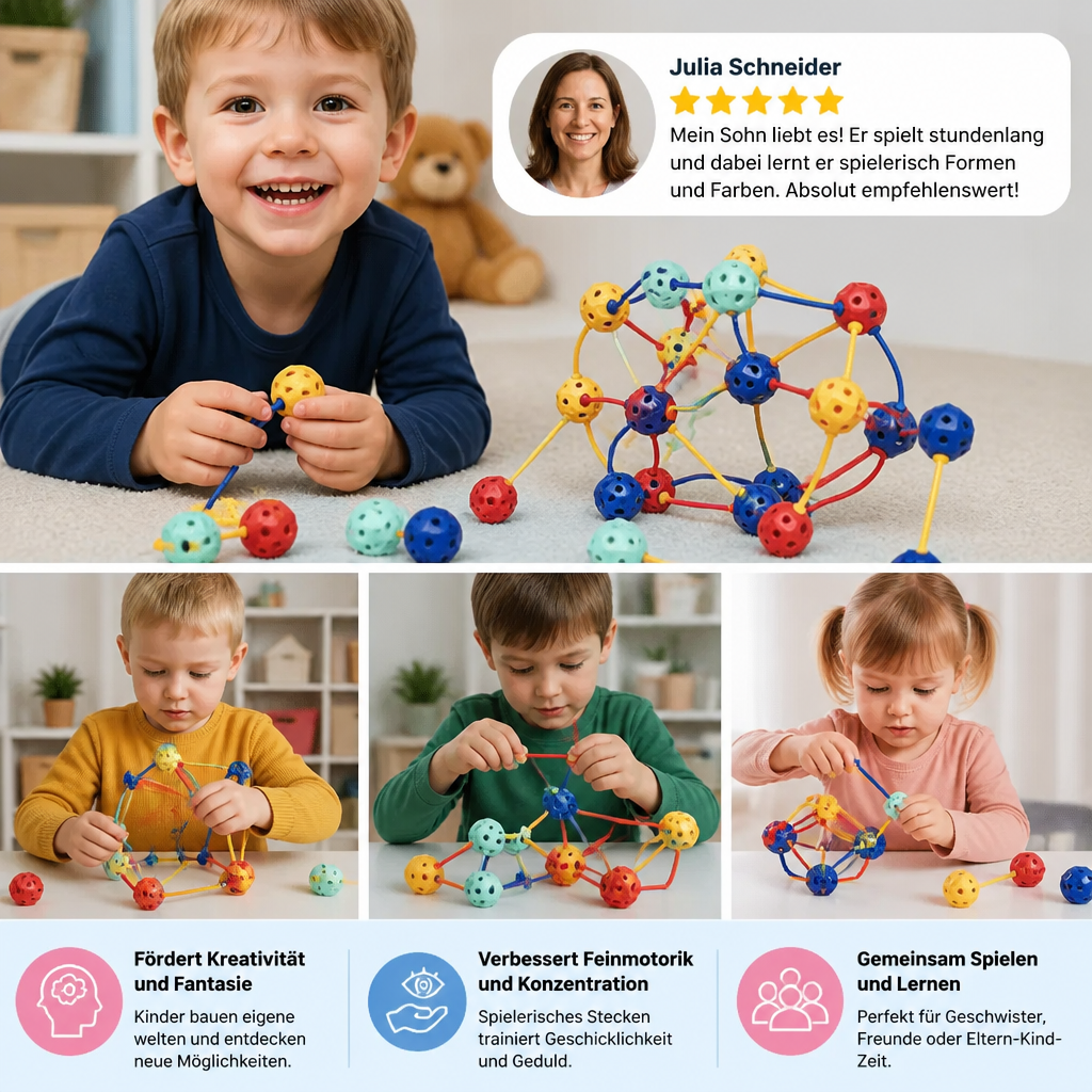 3D-STEM-Bausatz – Kreatives Lernspielzeug