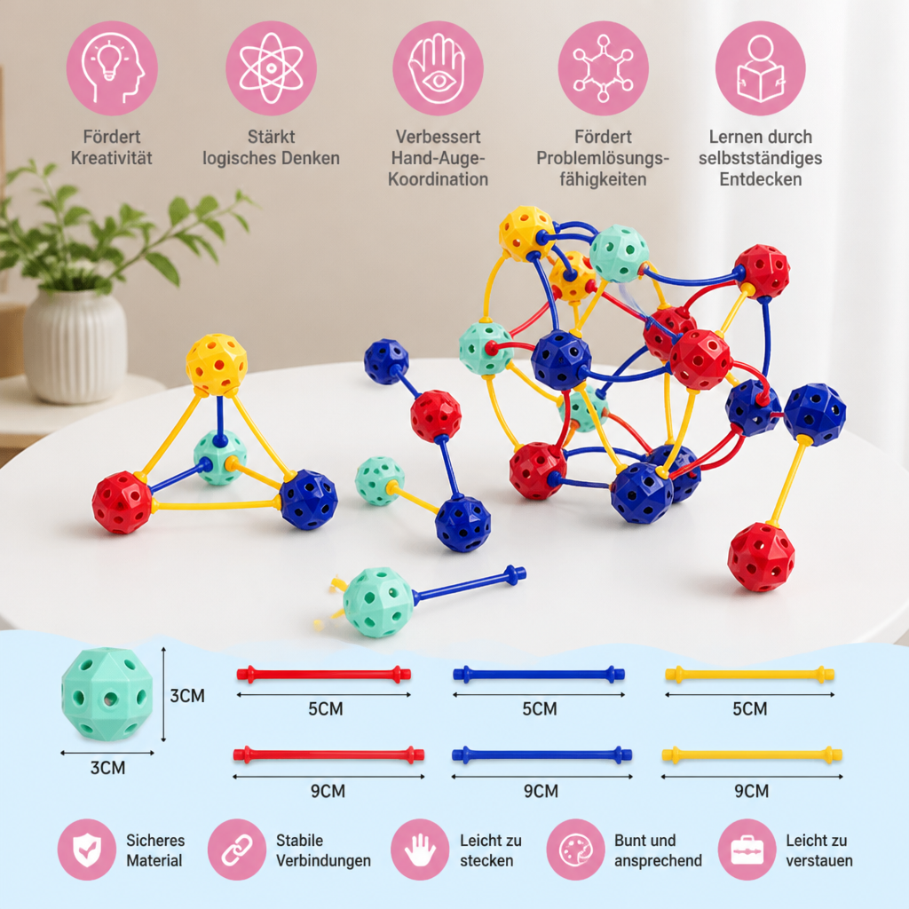 3D-STEM-Bausatz – Kreatives Lernspielzeug