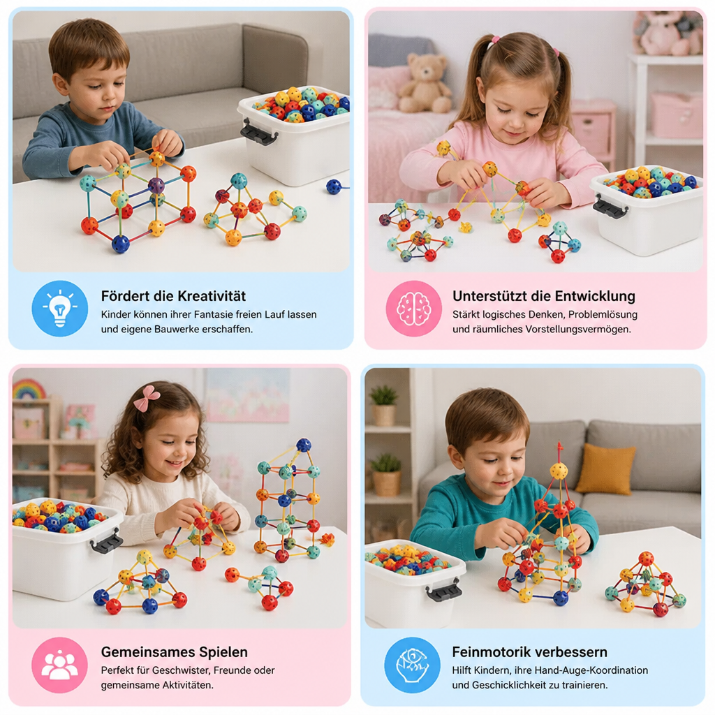 3D-STEM-Bausatz – Kreatives Lernspielzeug