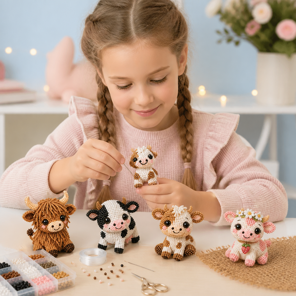 3D-Perlentier-Bastelset – DIY-Set für Mini-Perlenkunst für Anfänger