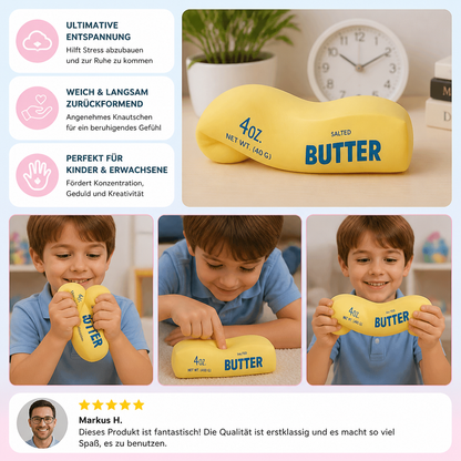 Jumbo-Squishy-Butter-Stick – Langsam aufquellender Stressball und sensorisches Fidget-Spielzeug