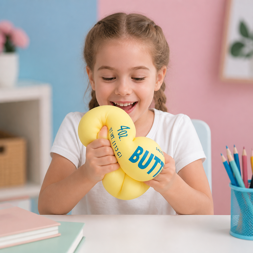 Jumbo-Squishy-Butter-Stick – Langsam aufquellender Stressball und sensorisches Fidget-Spielzeug