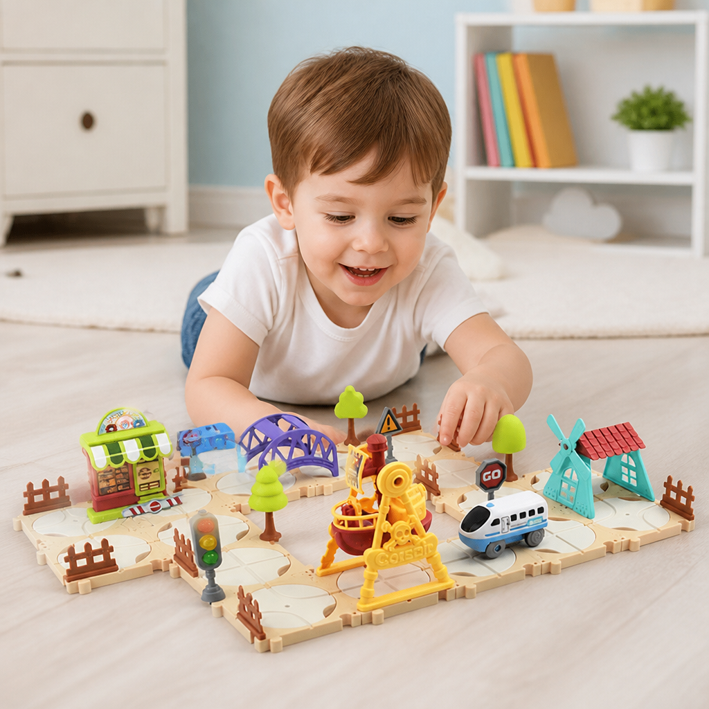 DIY-Eisenbahn-Bausatz für den Vergnügungspark