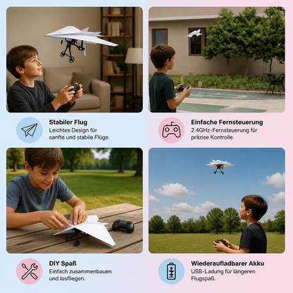 DIY-Bausatz für ferngesteuerte Papierflieger