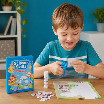 Scherenübungsbuch für Kinder – Sicheres Schneidetraining mit Kinderschere
