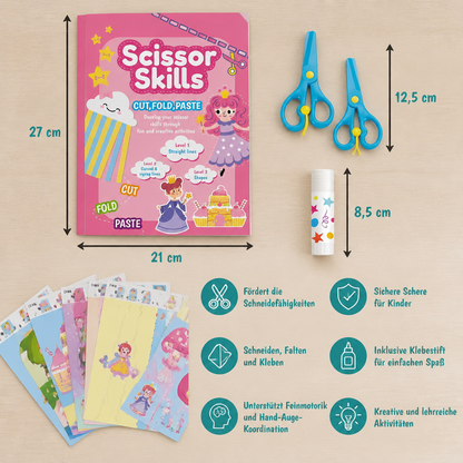 Scherenübungsbuch für Kinder – Sicheres Schneidetraining mit Kinderschere