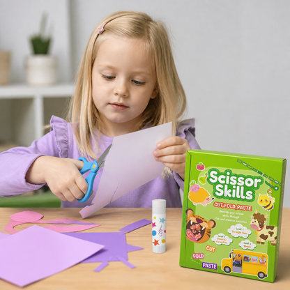 Scherenübungsbuch für Kinder – Sicheres Schneidetraining mit Kinderschere