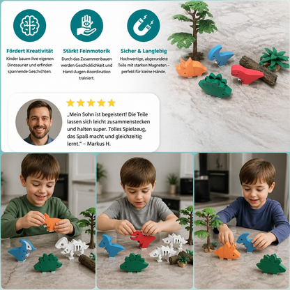 Magnetisches Tier-Skelett-Bauset – Zerlegbares STEM-Lernspielzeug