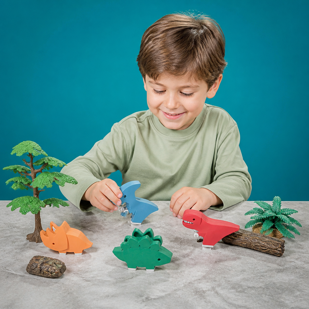 Magnetisches Tier-Skelett-Bauset – Zerlegbares STEM-Lernspielzeug