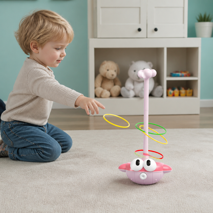 3-in-1-Lern- & Aktivitätsspiel – Ringwurf, Basketball & Klettball