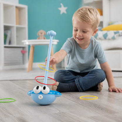 3-in-1-Lern- & Aktivitätsspiel – Ringwurf, Basketball & Klettball