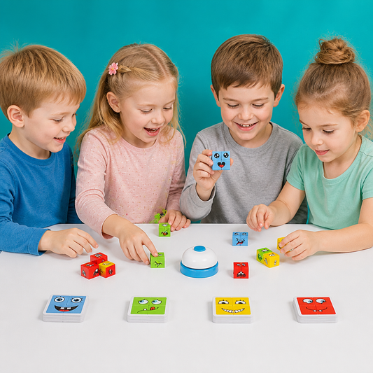 Gesicht Puzzle Würfel Spiel