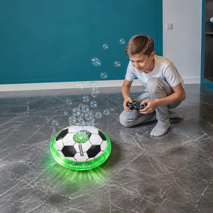 Ferngesteuerter Fußball-Seifenblasenball mit Licht & Musik