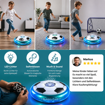 Ferngesteuerter Fußball-Seifenblasenball mit Licht & Musik