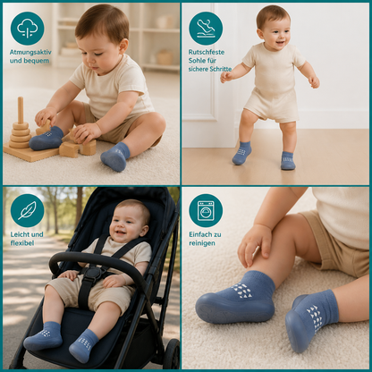 Baby-Sockenschuhe – Leichte & atmungsaktive Lauflernschuhe