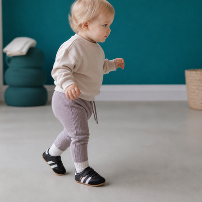 Klassische Retro-Babysneaker – Lauflernschuhe mit weicher Sohle