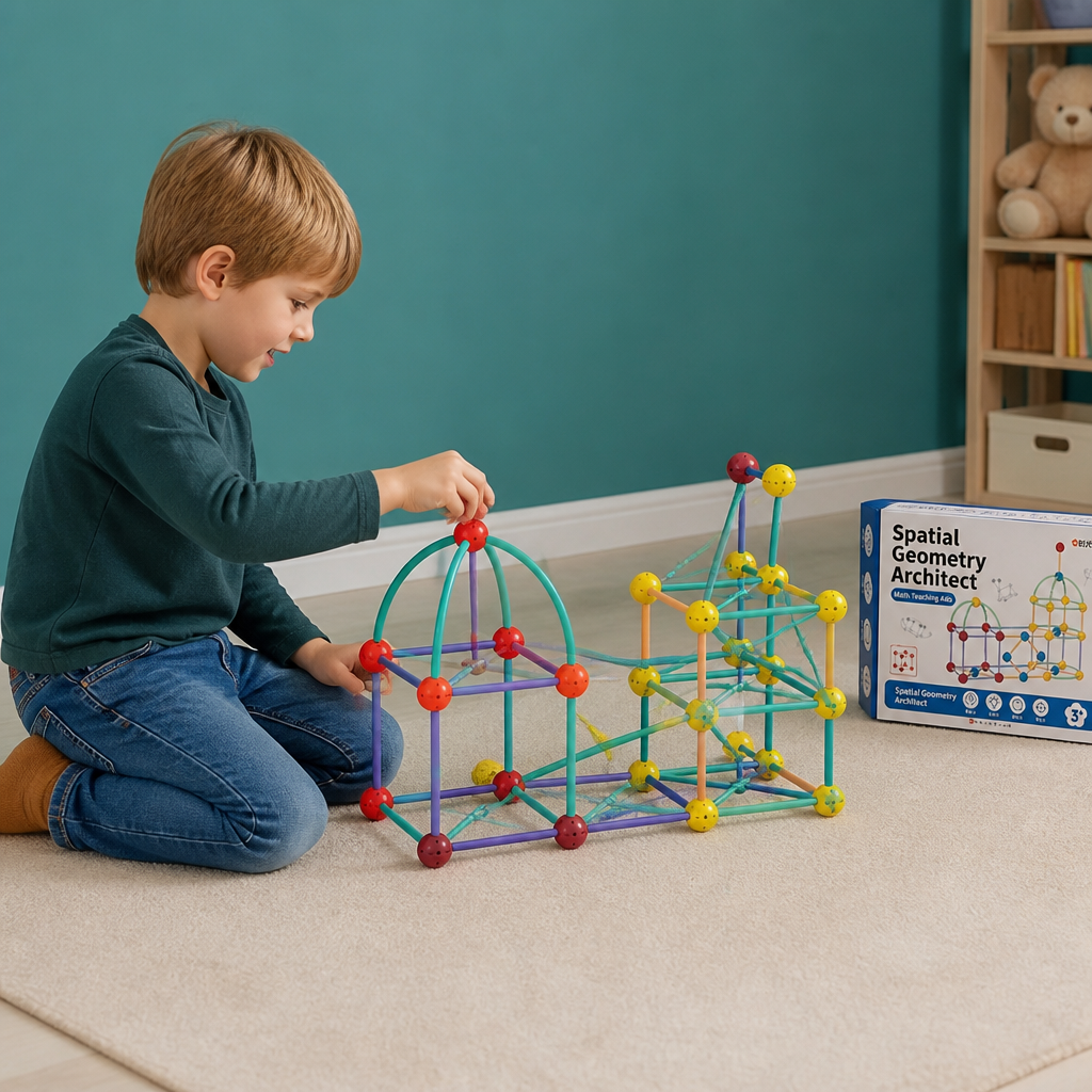 3D-Geometrie-Bauset – Lernspielzeug für Konstruktion & räumliches Denken