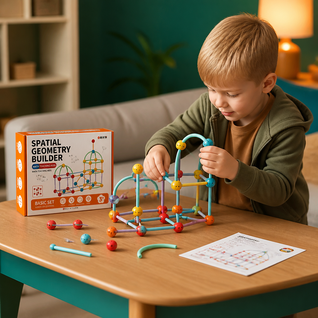 3D-Geometrie-Bauset – Lernspielzeug für Konstruktion & räumliches Denken