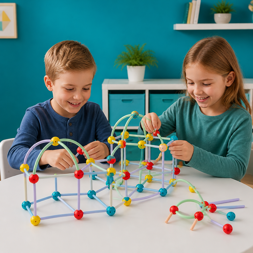 3D-Geometrie-Bauset – Lernspielzeug für Konstruktion & räumliches Denken