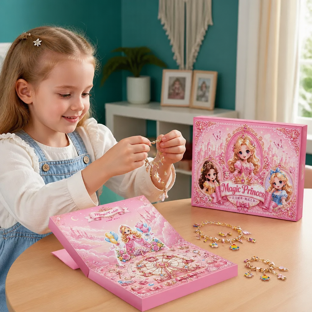 Prinzessinnen-DIY-Adventskalender zum Schmuck- & Armbänderbasteln