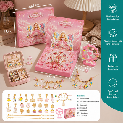 Prinzessinnen-DIY-Adventskalender zum Schmuck- & Armbänderbasteln