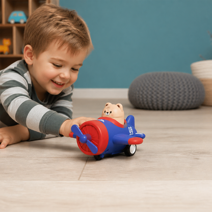Press-&-Go Tierflugzeug- & LKW-Spielzeug für Kinder