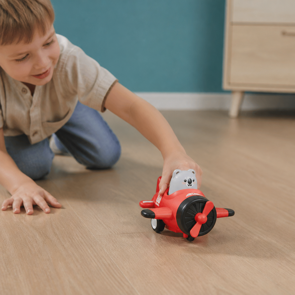 Press-&-Go Tierflugzeug- & LKW-Spielzeug für Kinder