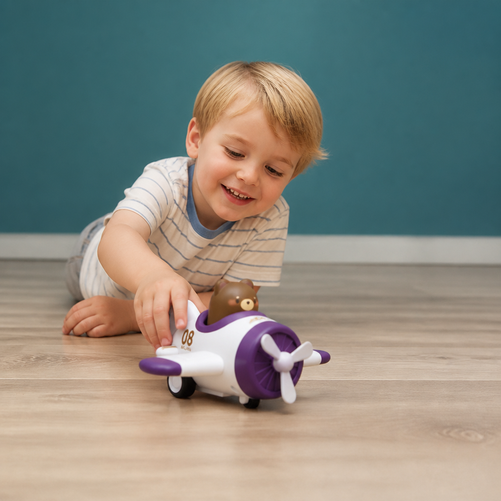 Press-&-Go Tierflugzeug- & LKW-Spielzeug für Kinder