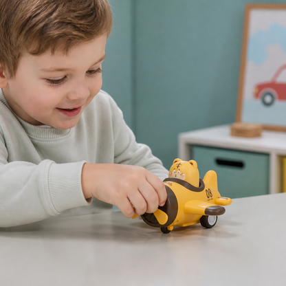 Press-&-Go Tierflugzeug- & LKW-Spielzeug für Kinder