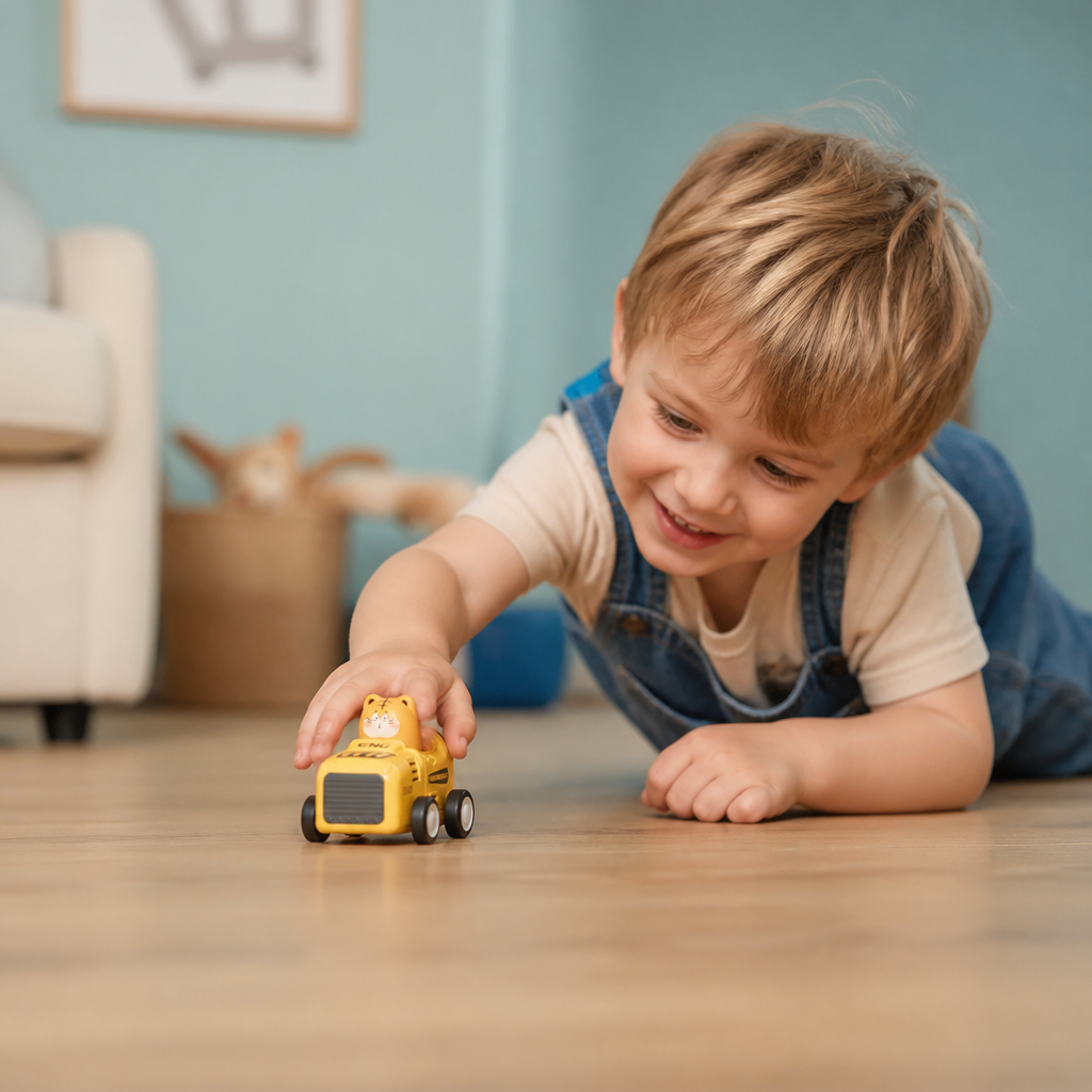 Press-&-Go Tierflugzeug- & LKW-Spielzeug für Kinder