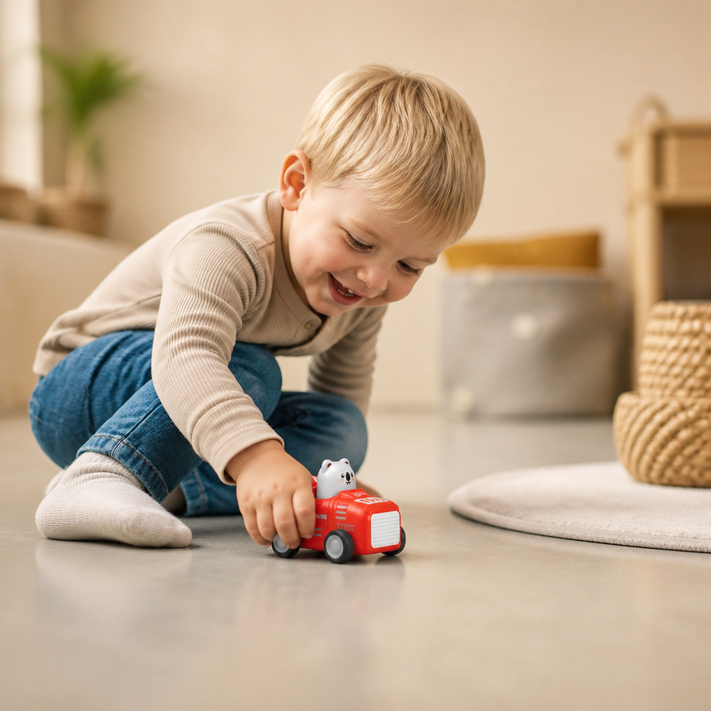 Press-&-Go Tierflugzeug- & LKW-Spielzeug für Kinder