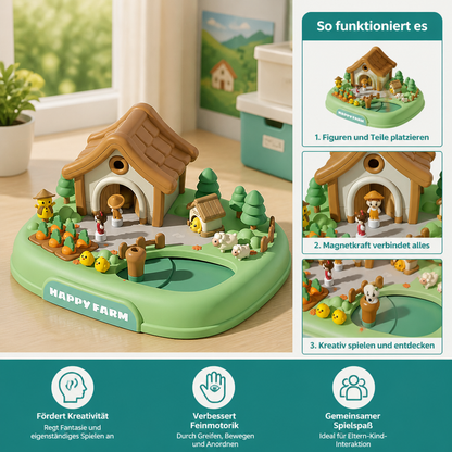 Magnetisches Traum-Schloss- & Garten-Spielset für Kinder