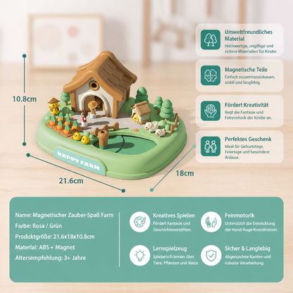 Magnetisches Traum-Schloss- & Garten-Spielset für Kinder