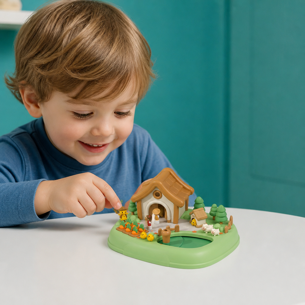 Magnetisches Traum-Schloss- & Garten-Spielset für Kinder