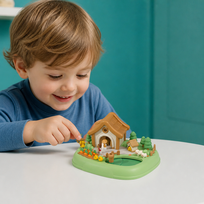 Magnetisches Traum-Schloss- & Garten-Spielset für Kinder