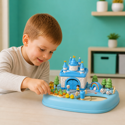 Magnetisches Traum-Schloss- & Garten-Spielset für Kinder