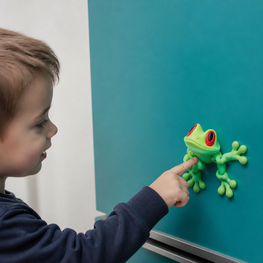 3D-gedrucktes magnetisches flexibles Frosch-Fidget-Spielzeug