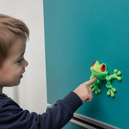 3D-gedrucktes magnetisches flexibles Frosch-Fidget-Spielzeug