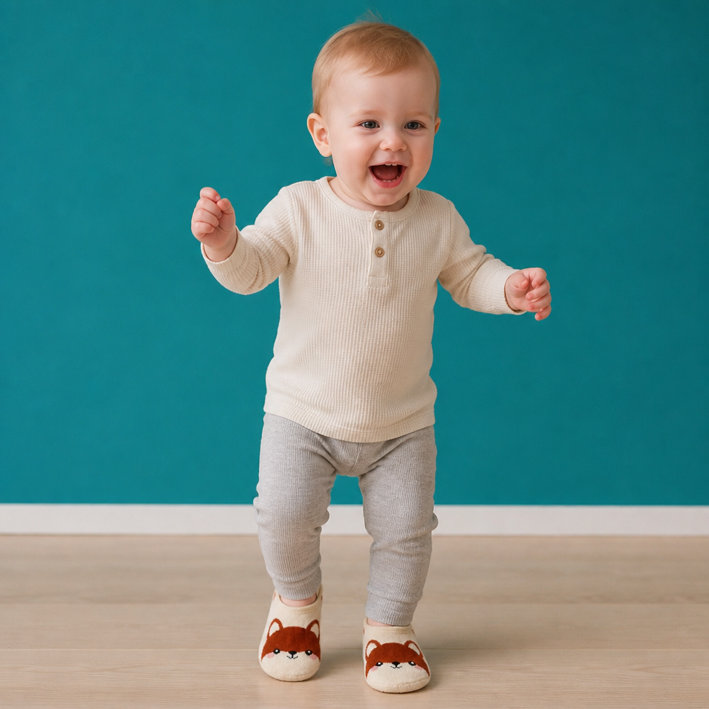 Rutschfeste Cartoon-Sockenschuhe für Babys & Kleinkinder